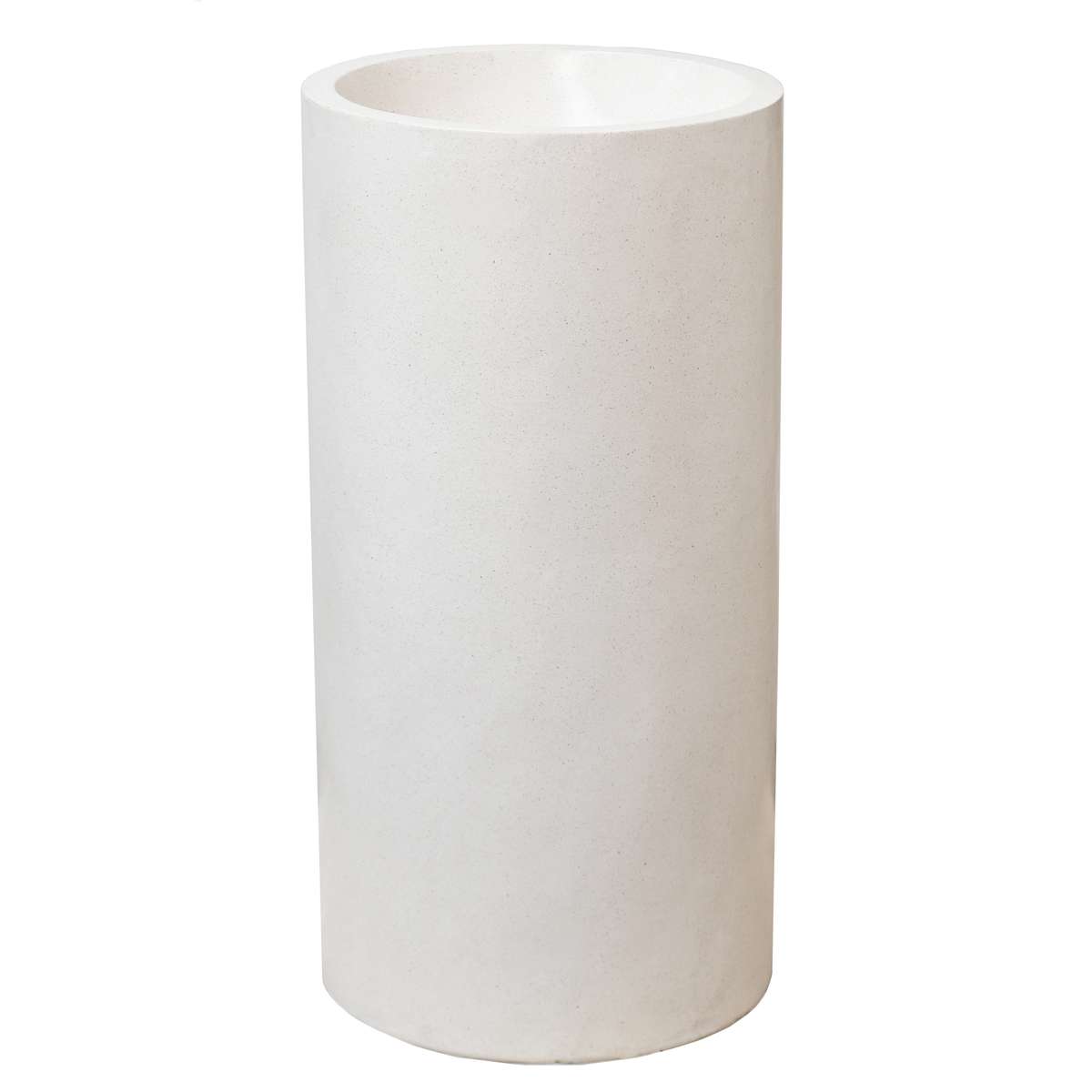 Wasbak Zuil Terrazzo Creme-Wit 90cm