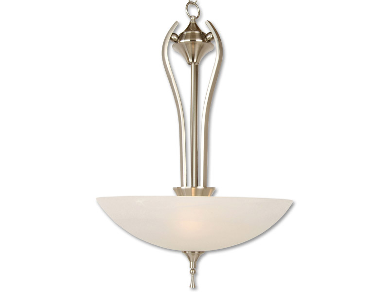 Plafondlamp metaal nickel Rustika